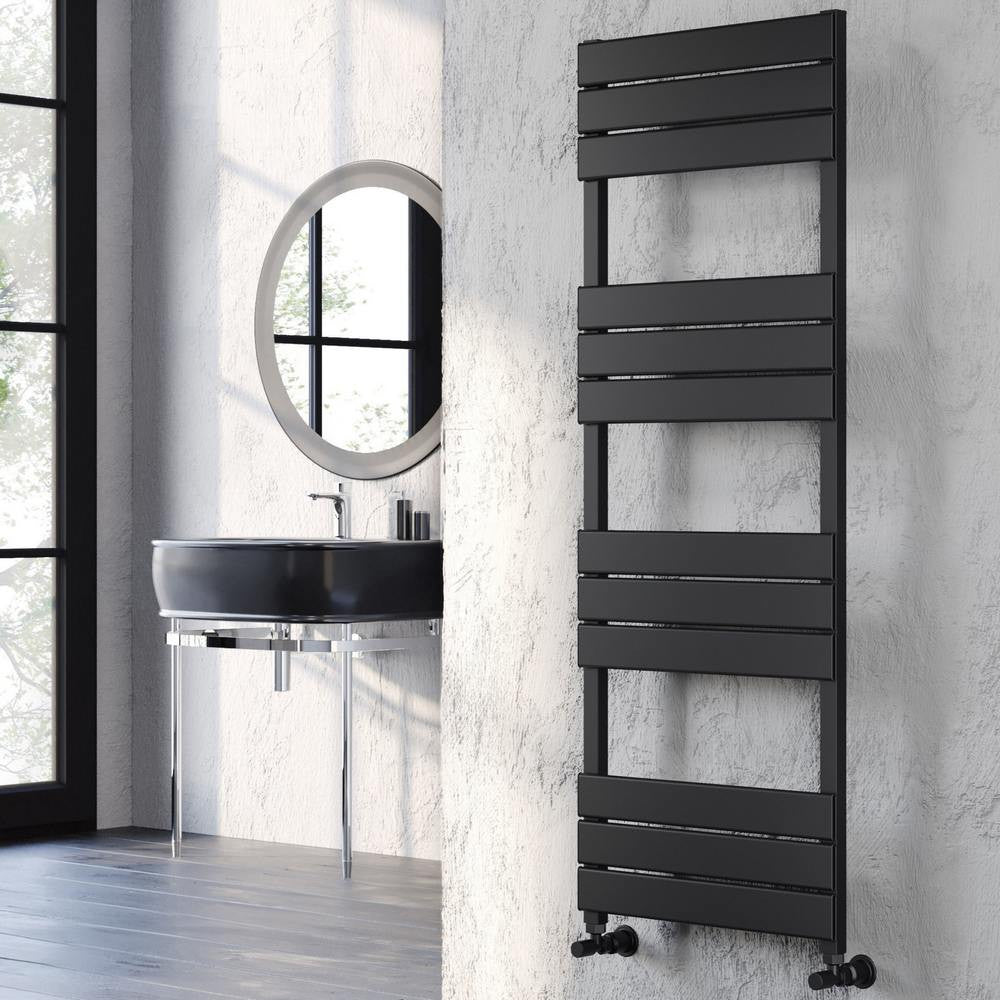 Black Aluminium Heated Towel Rails