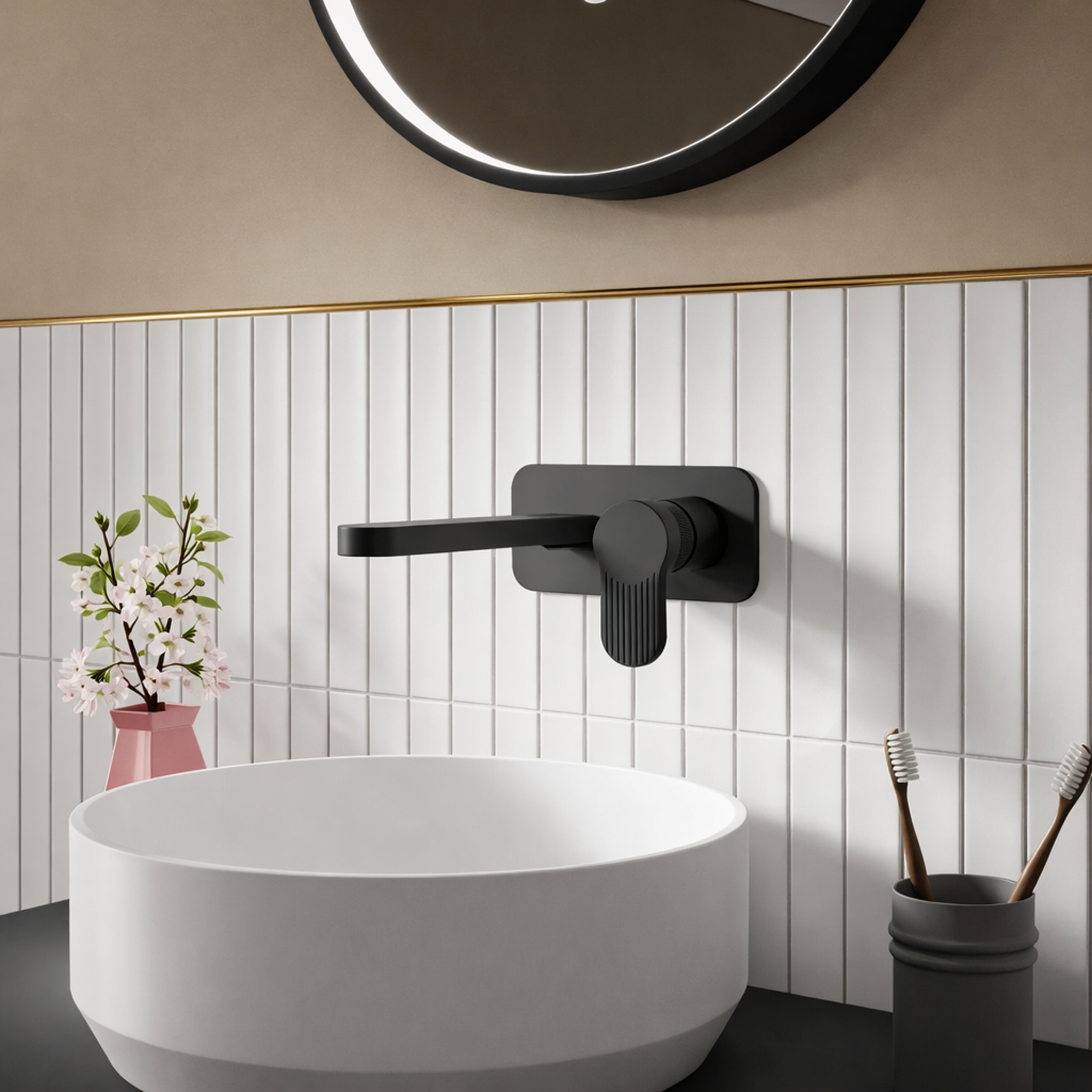 Wall Mounted Basin Taps