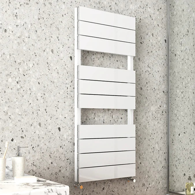 White Aluminium Heated Towel Rails