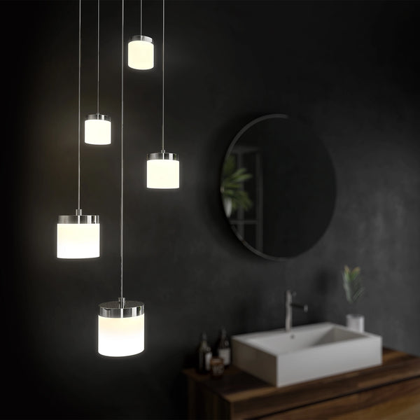 HIB Peak Chrome Pendant Lighting