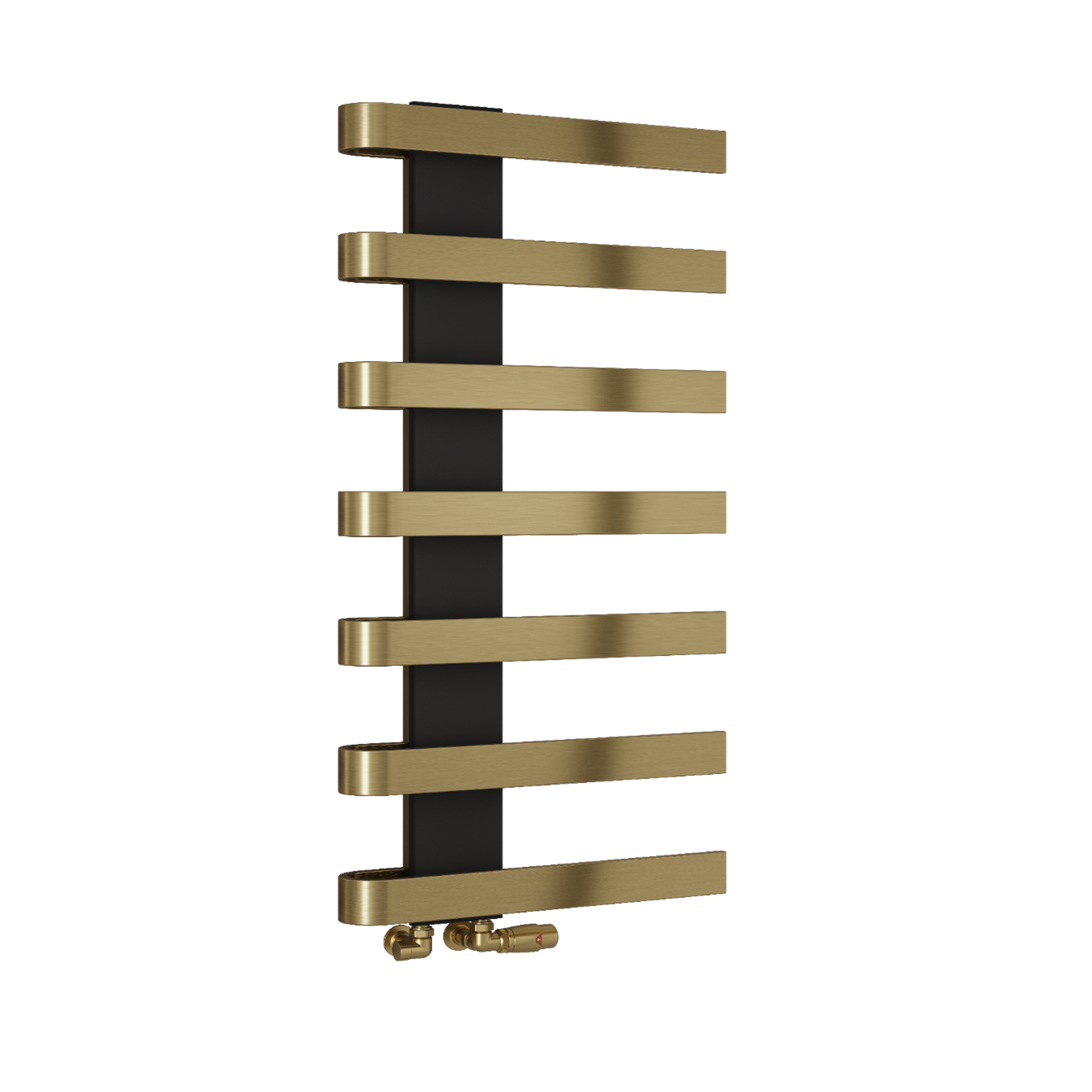 Reina - Panaro Mild Steel Towel Rail - Brushed Brass