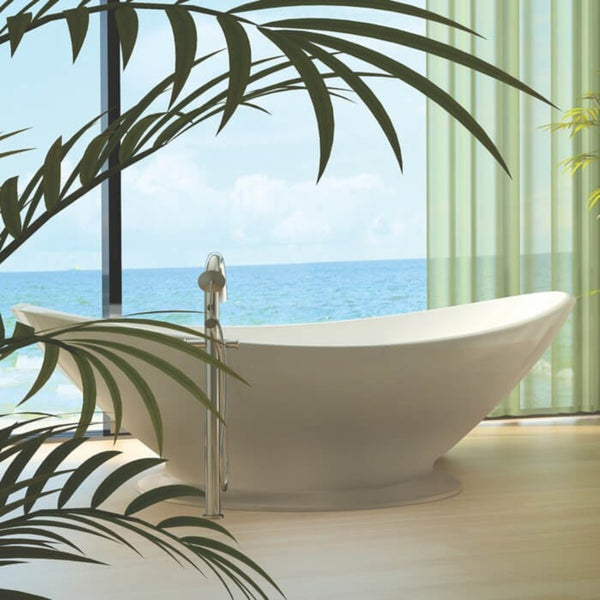 BC Designs White Plinth For Kurv Bath (Bath NOT Included)