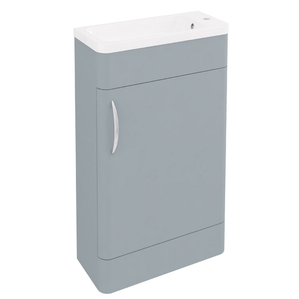 Eastbrook Cavone Modern Luxurious Curved Single Door Base Unit 50cm, Matt Grey