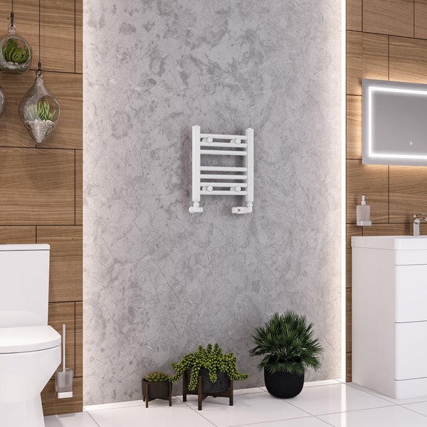 Eastbrook Wendover Straight Multirail White Heated Towel Rails