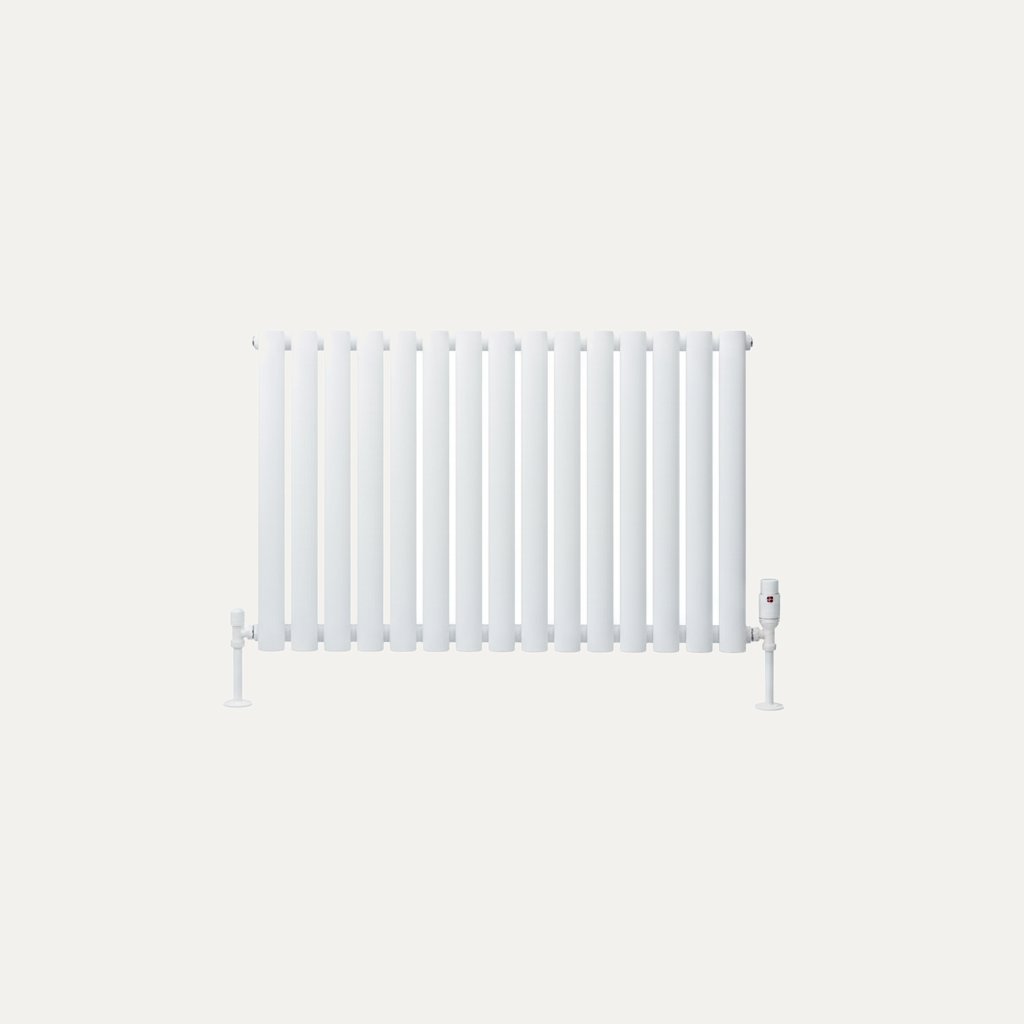 High-quality white horizontal radiator