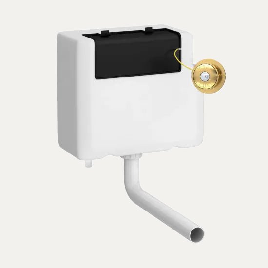 Hudson Reed Concealed Cisterns And Frames Traditional Brushed Brass Concealed Cistern With Flush Plate