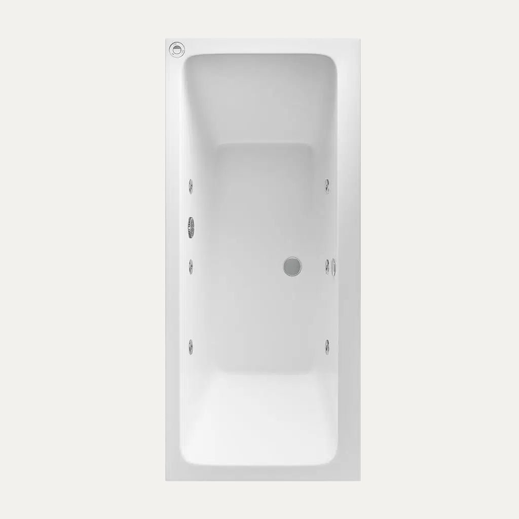 Eastbrook Beauforte Portland 1700mm x 750mm x 440mm 6 Jet Whirlpool Bath, White