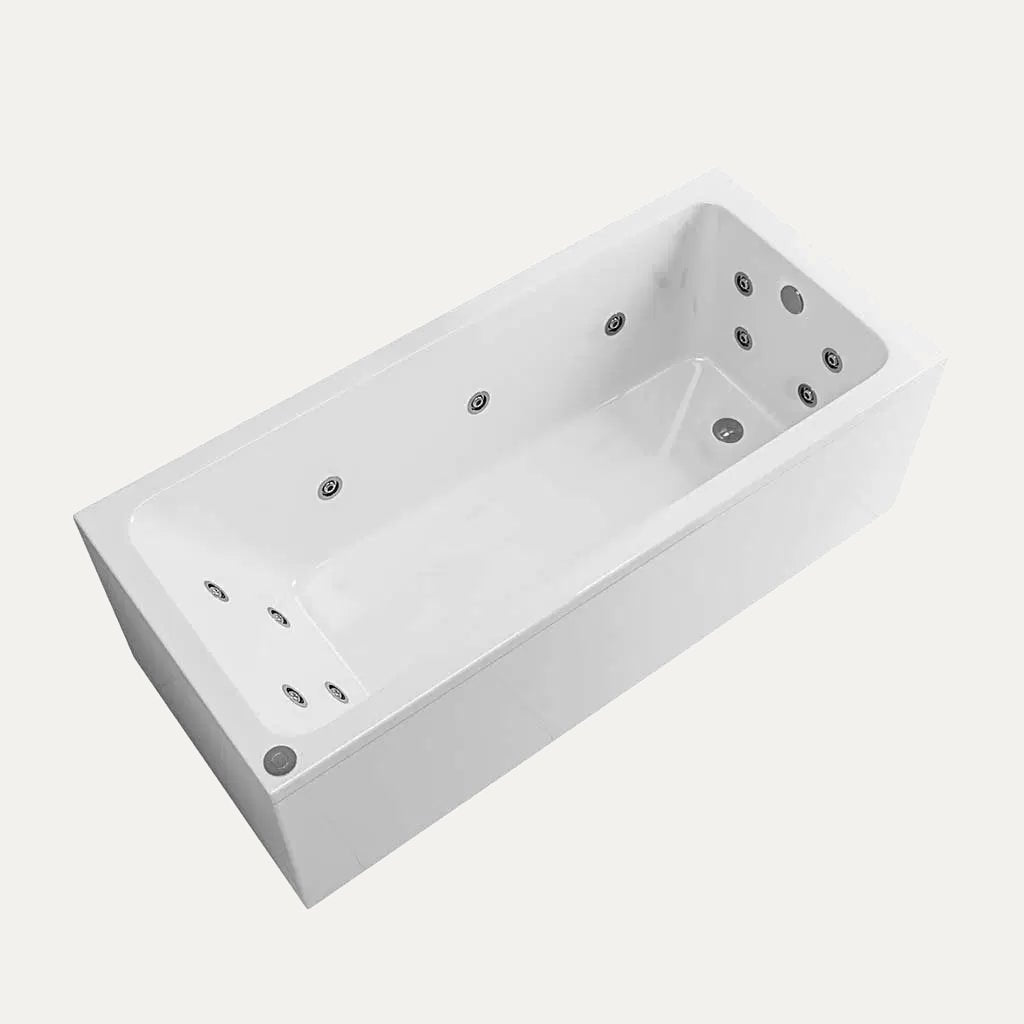 Eastbrook Beauforte Portland 1700mm x 750mm x 440mm 14 Jet Whirlpool Bath, White
