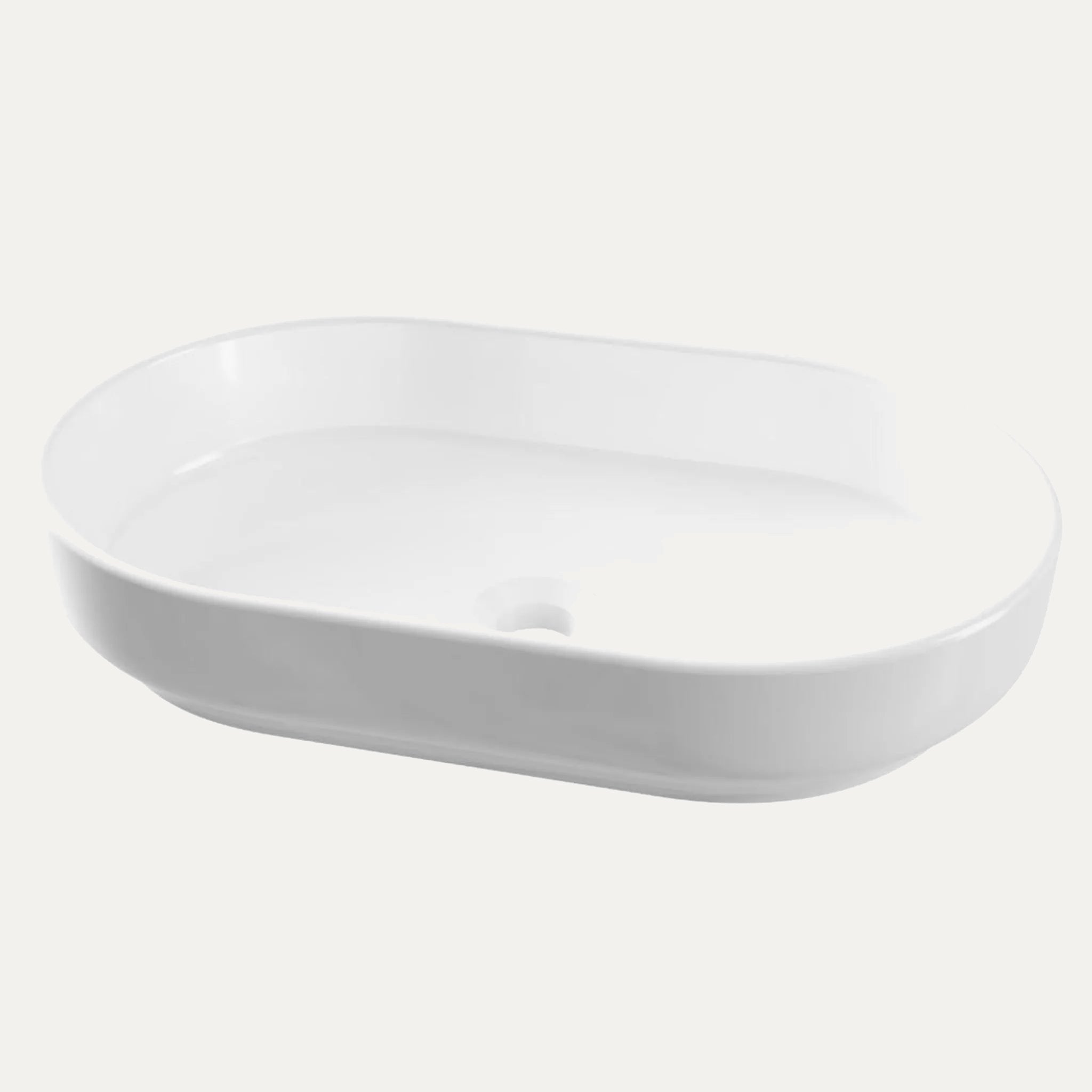 Eastbrook Linn 550x350mm Sit on Basin, White (view 3)