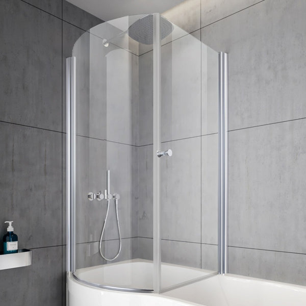 Eastbrook Beaufort Screen Type 1 Right-Hand Pivot Doors, Chrome Finish