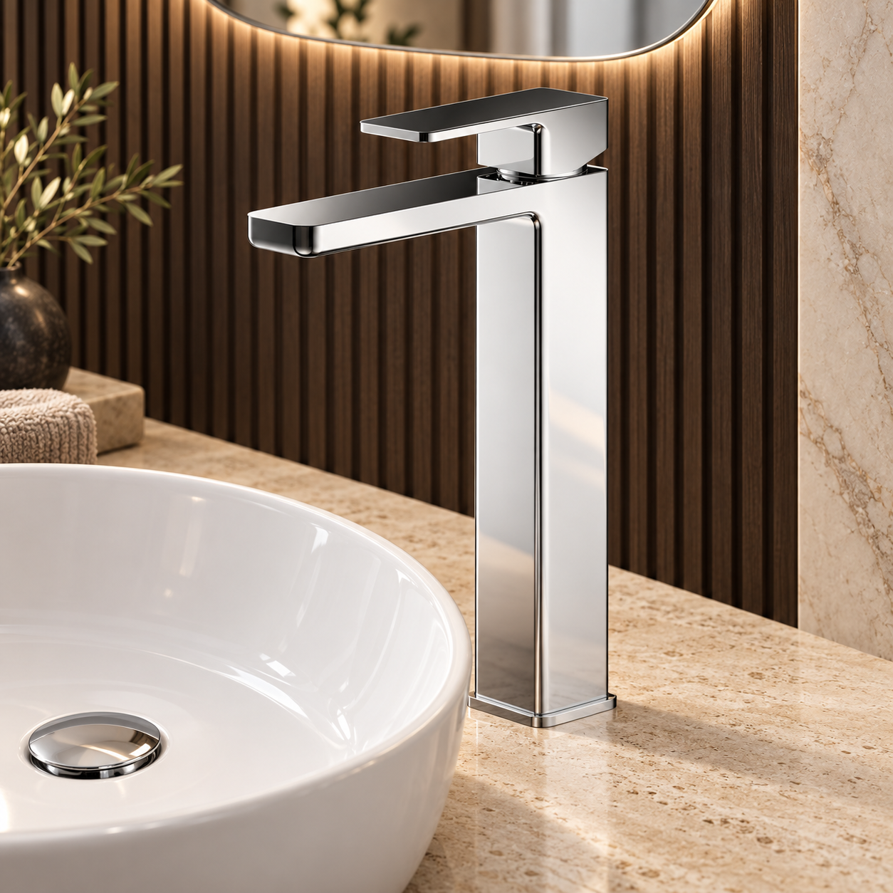 Meravo Lux High Rise Mono Basin Mixer