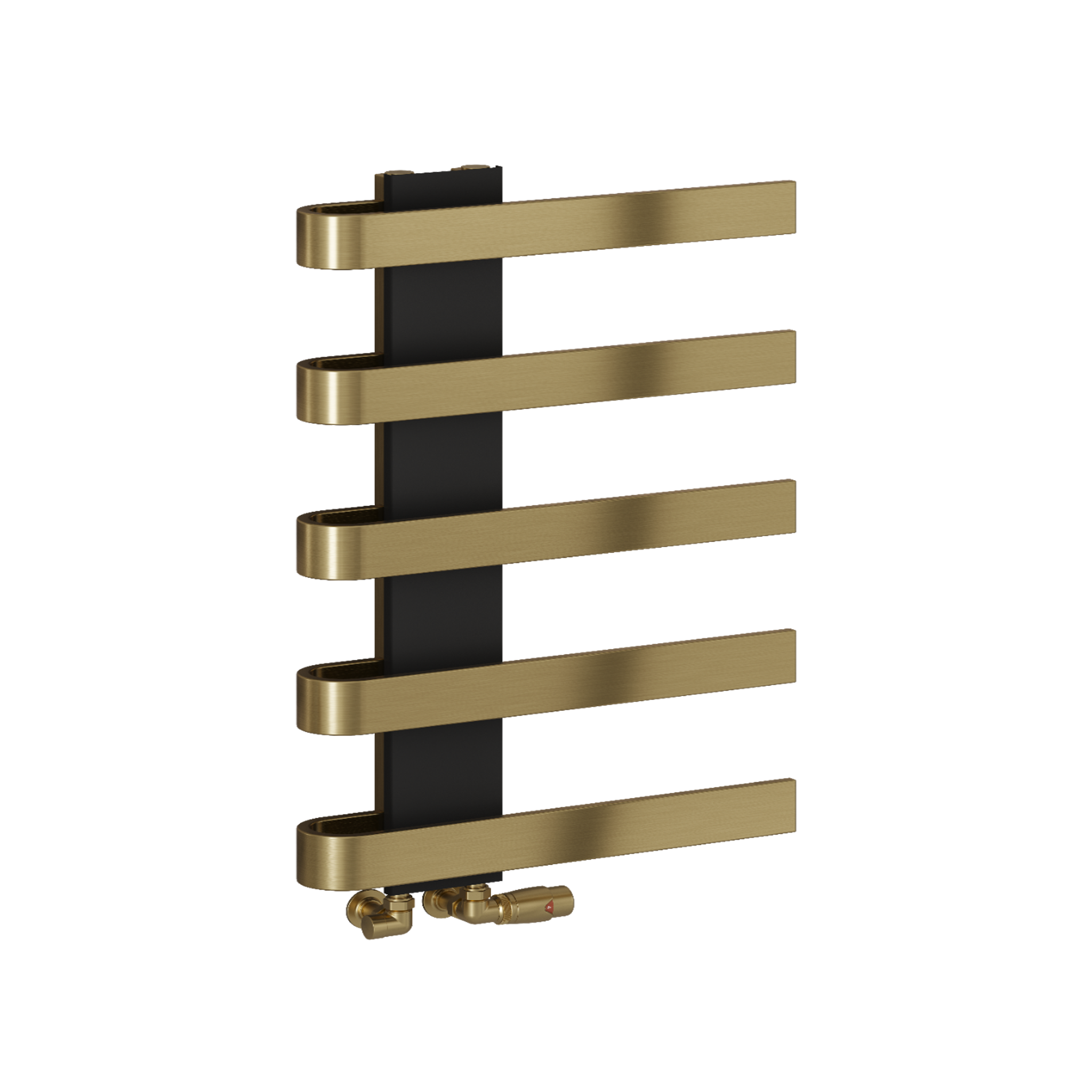 Reina - Panaro Mild Steel Towel Rail - Brushed Brass