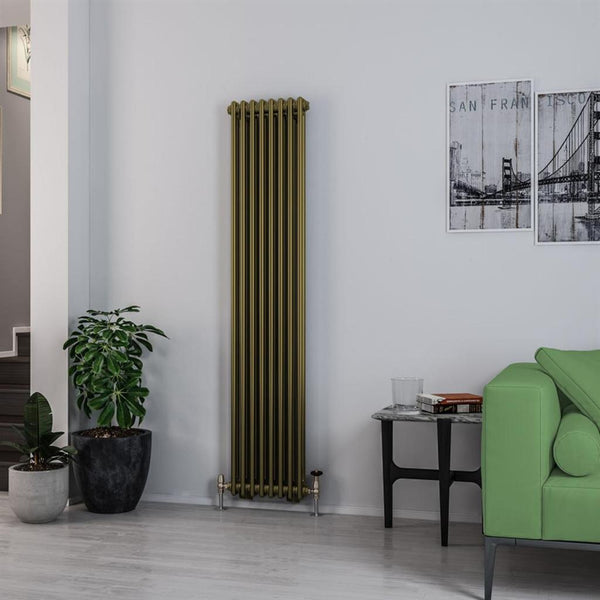Rivassa 2 Column Radiator 1800 x 383mm Bronze Olive