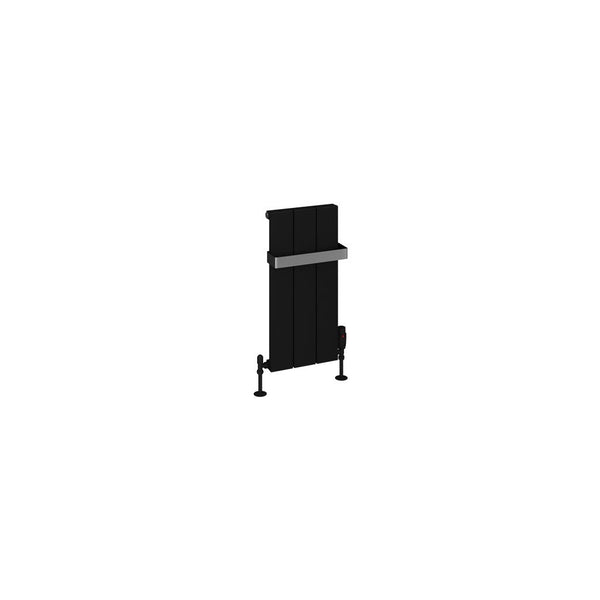Eastbrook Rosano Matt Black Horizontal Aluminium Radiators