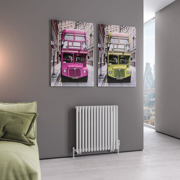 Eastbrook Rowsham Matt White Steel Horizontal Designer Radiators