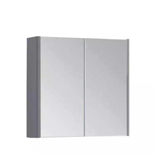 Kartell Options 2 Door Mirror Cabinet 600mm x 800mm, Basalt Grey