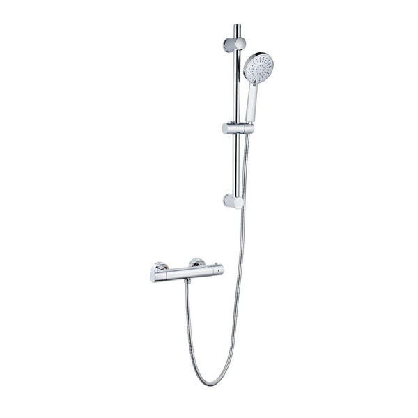 Kartell Plan Thermostatic Exposed Bar Shower with Adjustable Slide Rail Kit