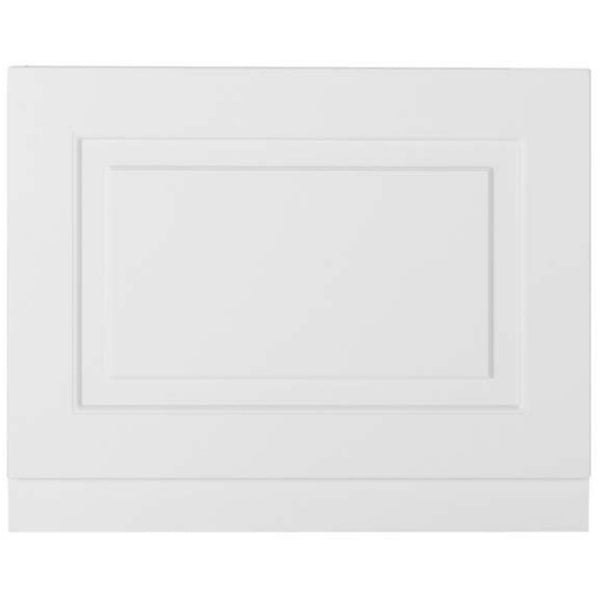 Kartell Astley 800mm End Bath Panel - Matt White
