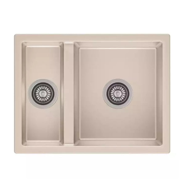 Reginox Toulon 1.5 Bowl Granite Without Drainer Kitchen Caffe Silvery Sink 600mm H x 460mm W