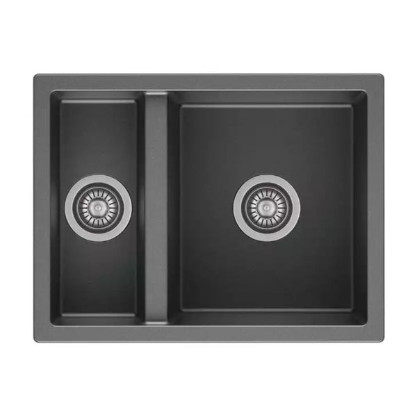 Reginox Toulon 1.5 Bowl Granite Without Drainer Kitchen Grey Silvery Sink 460mm L x 550mm W