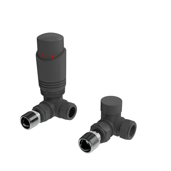Kartell K-Design Corner Twin Valve Pack TRV, Anthracite
