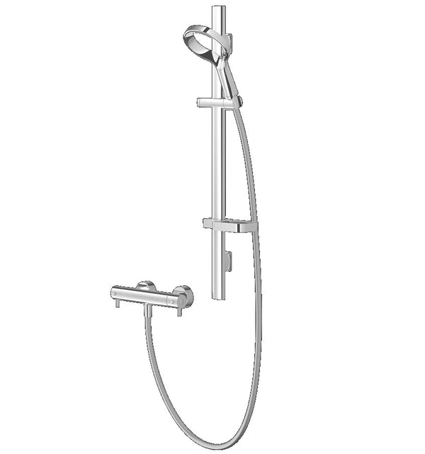 Methven Aio Aurajet Cool Touch Bar Mixer Shower Kit Chrome