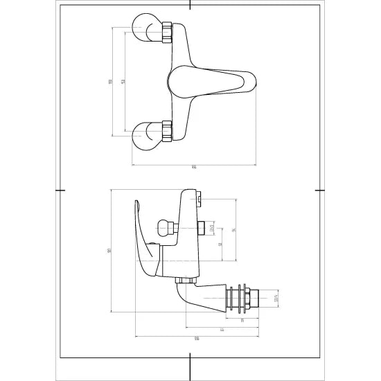 Arley Croft Single Lever Bath Shower Mixer