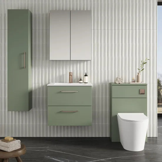 Nuie - Wall Hung 2 Drawer Vanity & Basin