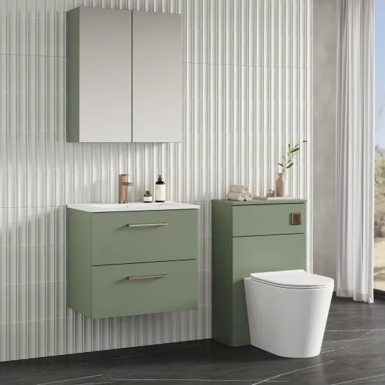 Nuie - Wall Hung 2 Drawer Vanity & Basin