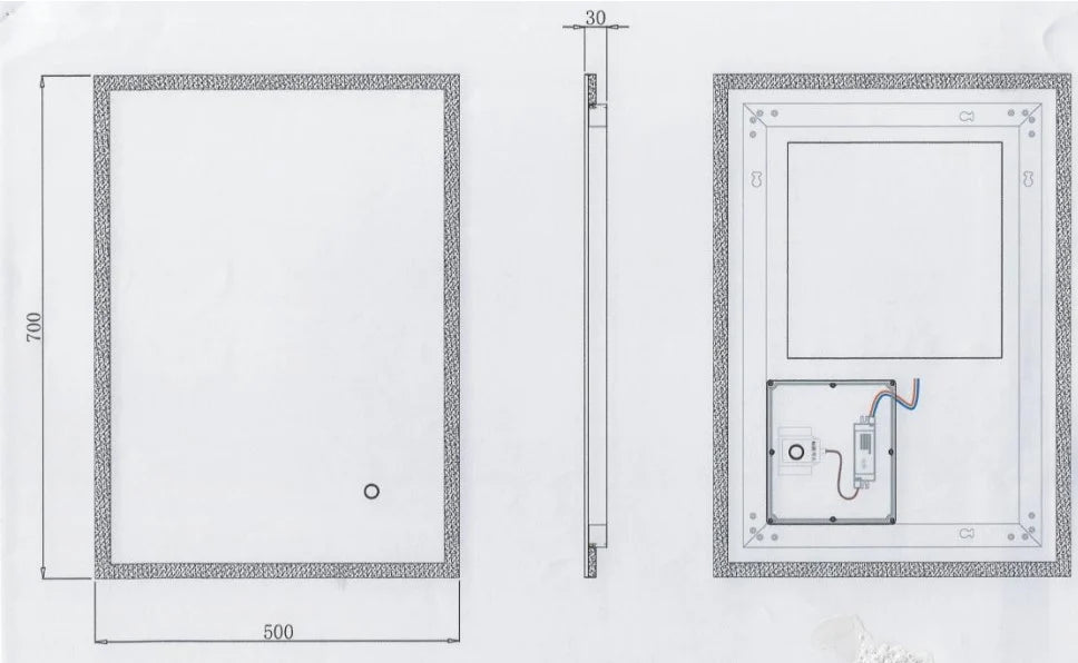 Kartell Avening 500x700mm Acrylic Edge
