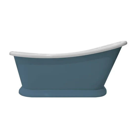 Bayswater - Painted Blue Boat Freestanding Bath