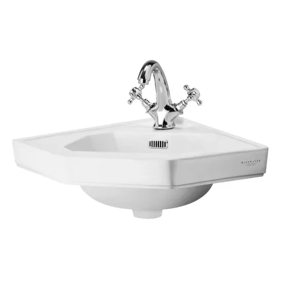 Bayswater Fitzroy 1 Tap Hole Ceramic Corner Basin