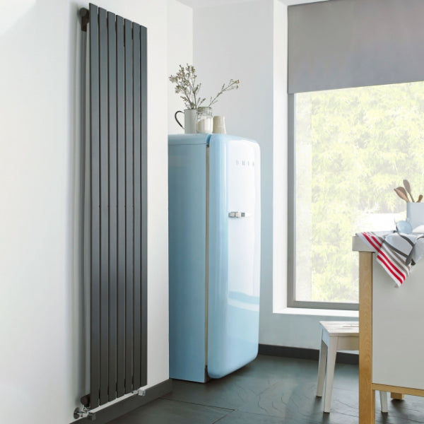 Kartell Boston Steel Anthracite Single/Double Vertical Designer Radiators