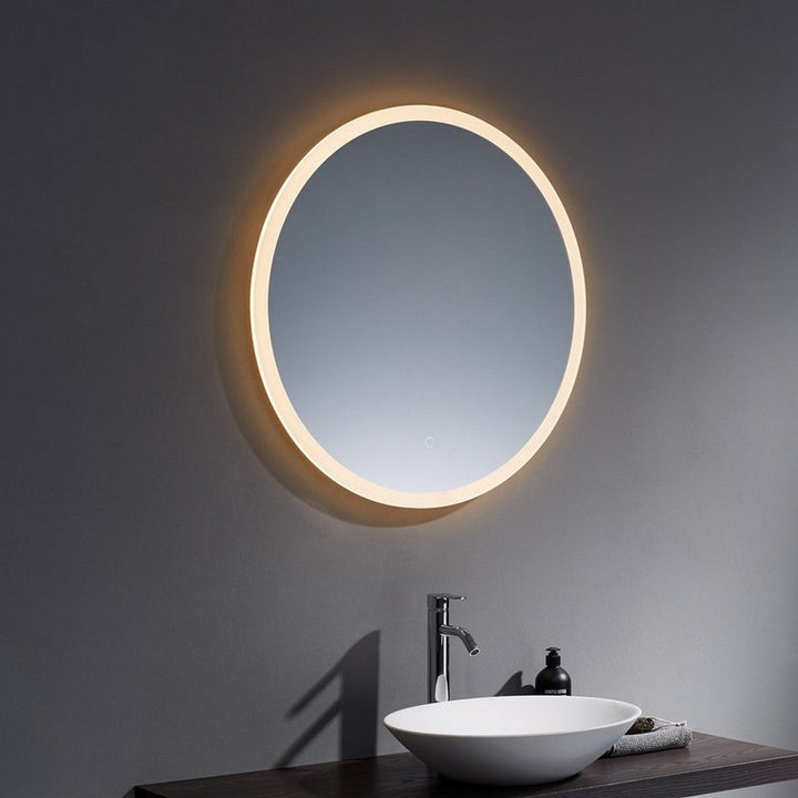 Kartell Guadiana 800mm Round Illuminated LED Mirror Clear Glass