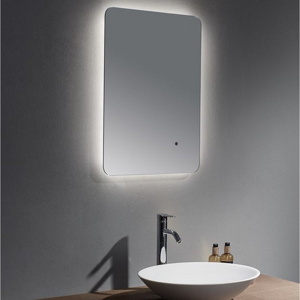 Kartell Jucar 700mm x 500mm Illuminated LED Mirror, Clear Glass