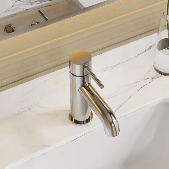Cartegena Mono Basin Mixer With Push Button Waste