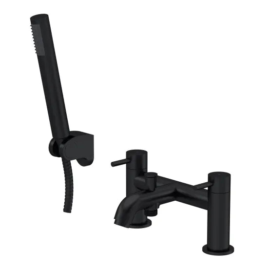 Nuie Cartegena Matt Black Bath Shower Mixer