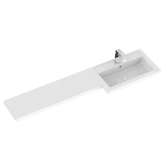 Hudson Reed - Fusion 1500mm Floor Standing 2 Door Right Hand Vanity Basin & Toilet Combination Unit