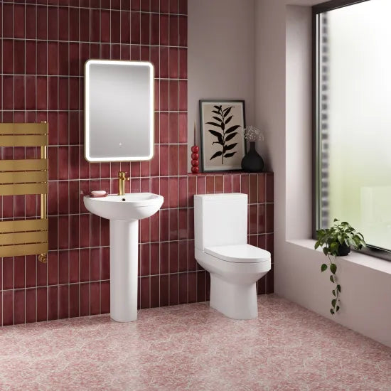Nuie Harmony 1 Tap Hole 500mm Ceramic Basin & Pedestal