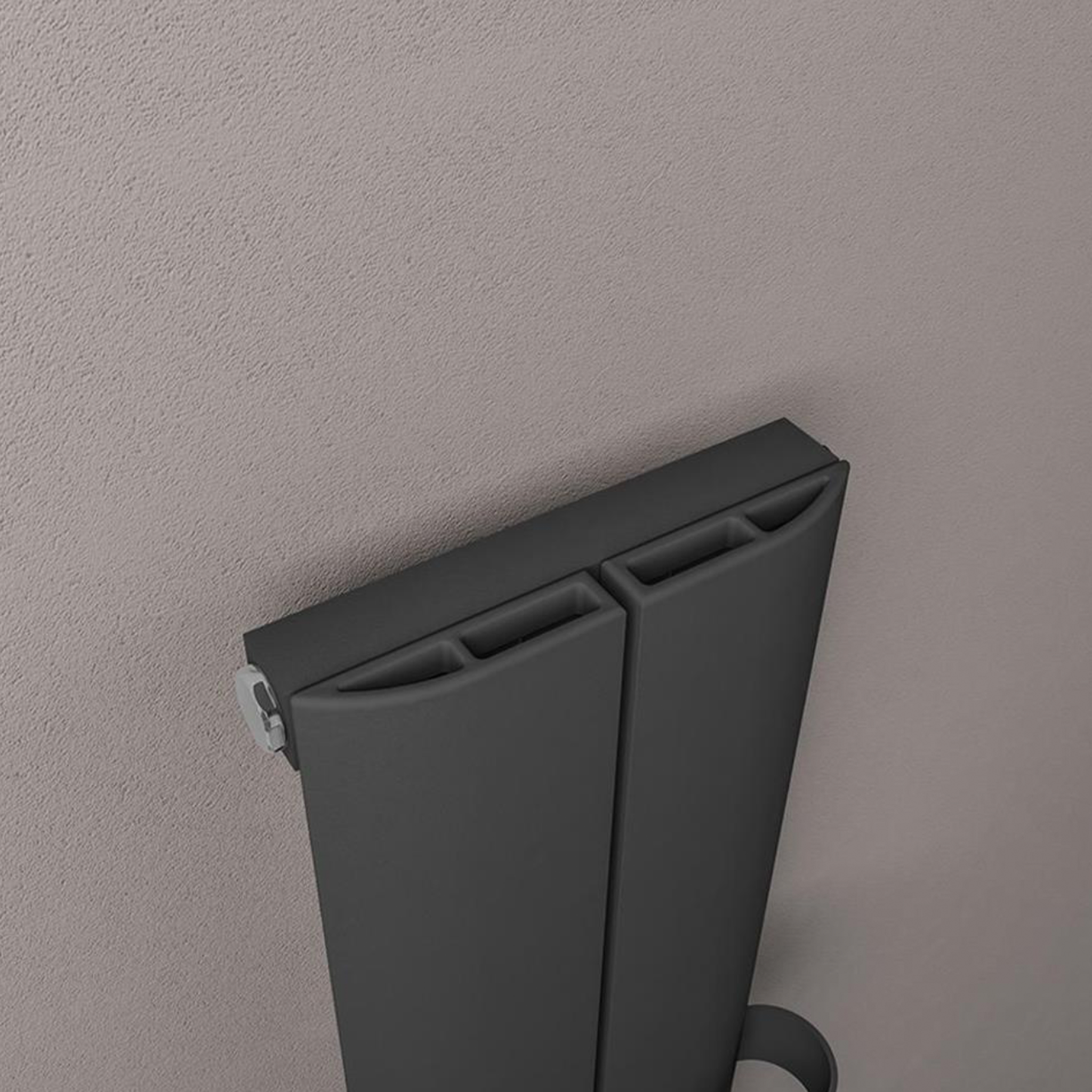 Eastbrook - Berlini Vertical Aluminium Radiators - Matt Anthracite
