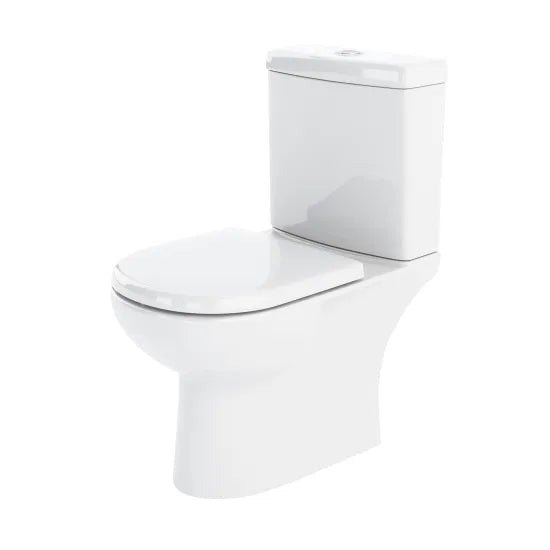 Nuie White Close Coupled Toilet