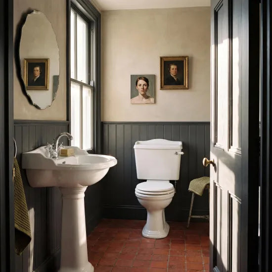 Old London Chancery 1 Tap Hole 500mm Ceramic Basin & Pedestal