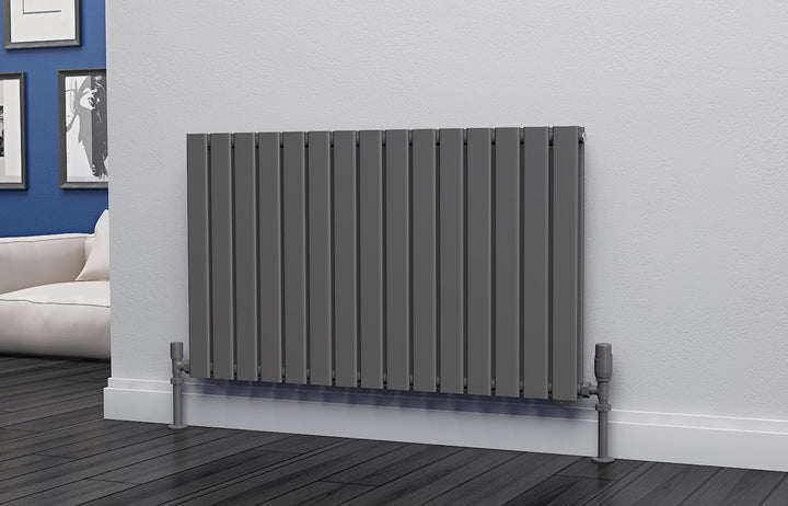 Eastgate Eben Steel Anthracite Single/Double Panel Horizontal Designer Radiators - Central Heating