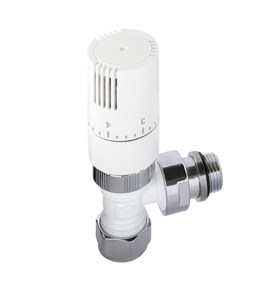 Eastgate Kingston TRV Straight Tradational Radiator Valve White