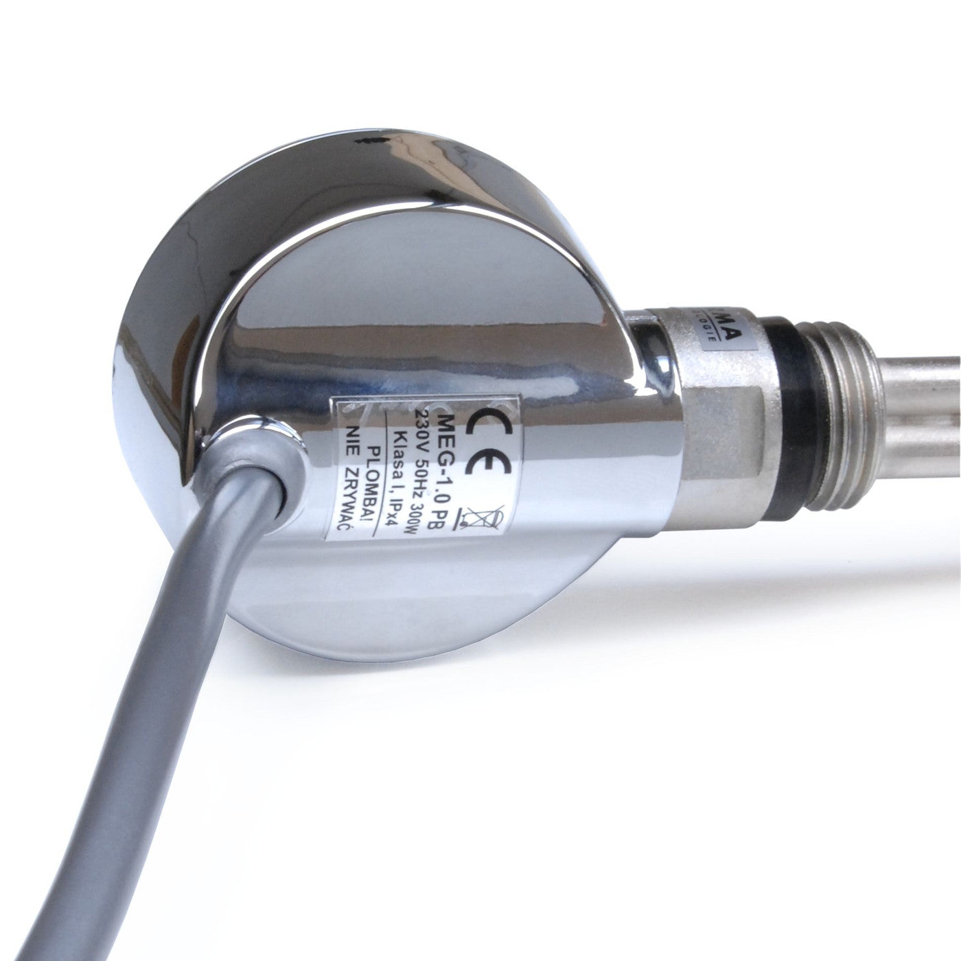 Plumbers Choice 300w element Inc Cable Masking Cover chrome