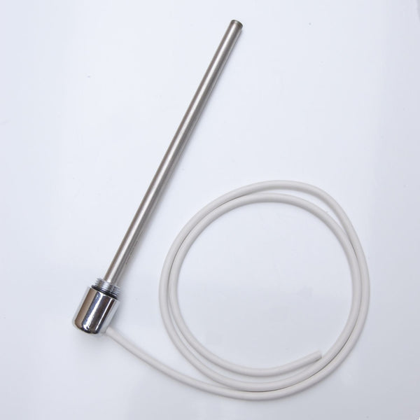 Plumbers Choice Electric element 100W with 1.2m cable & white/chrome cap