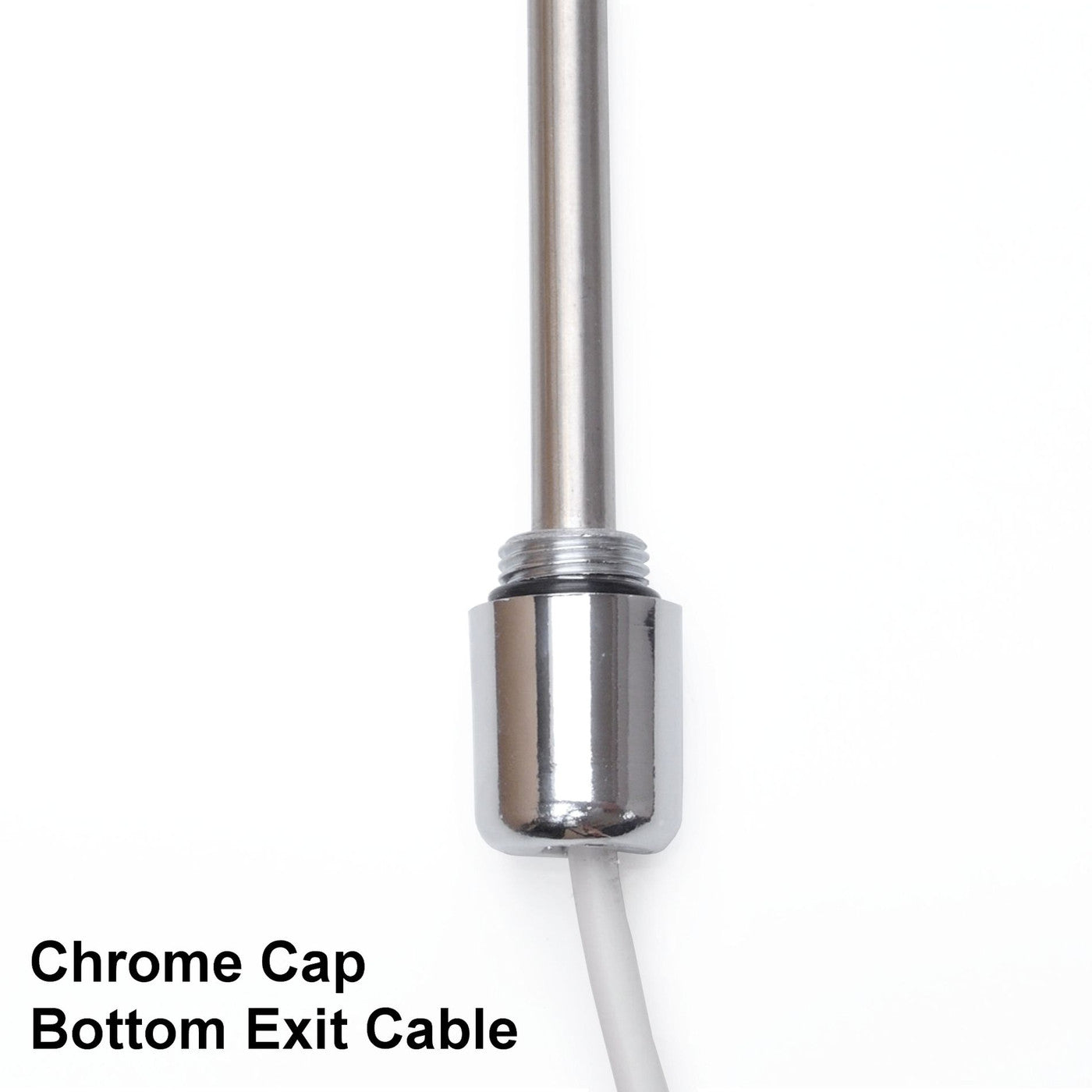 Plumbers Choice Electric element 300W with 1.2m cable & white/chrome cap