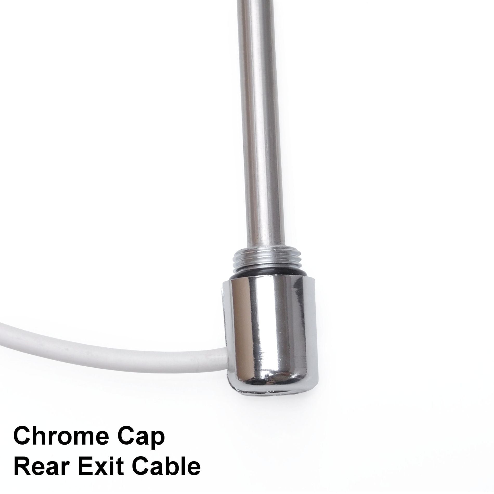 Plumbers Choice Electric element 300W with 1.2m cable & white/chrome cap