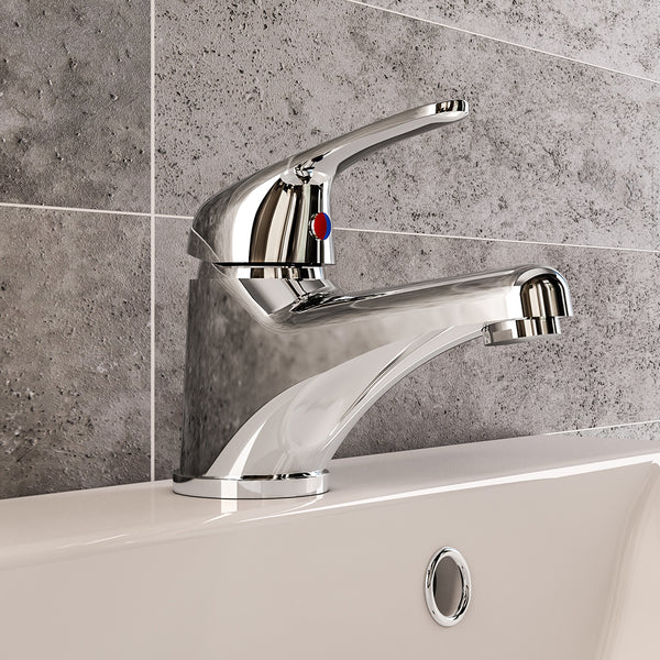 Eastbrook Biava Chrome Hi-flow Mono Basin Mixer Tap - Inc Kit