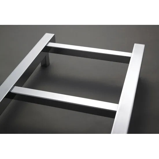 TradeRad Eton Chrome 1200mm x 600mm Horizontal Heated Towel Rail